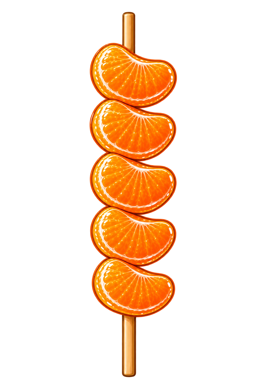 Annoying Orange tanghulu skewer