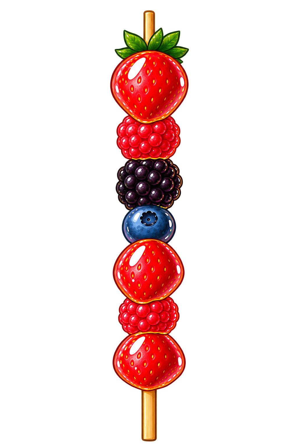 Berry Brawl tanghulu skewer